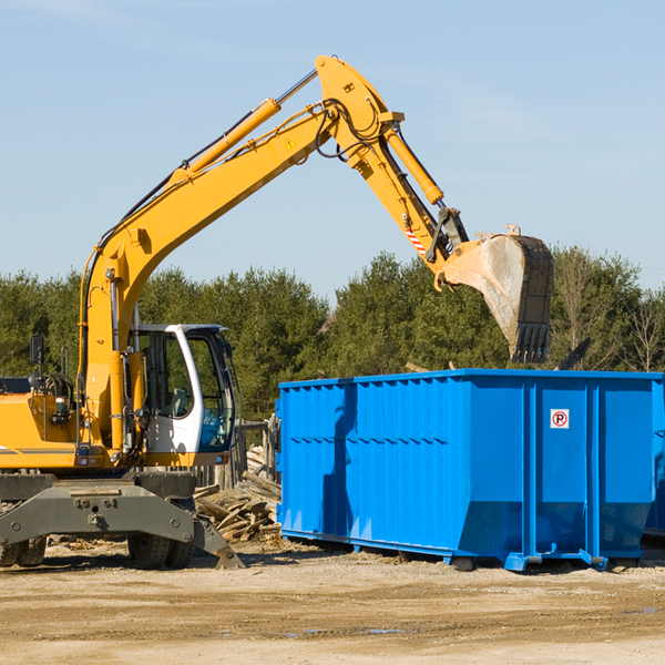 are there any restrictions on where a residential dumpster can be placed in Clark County ID